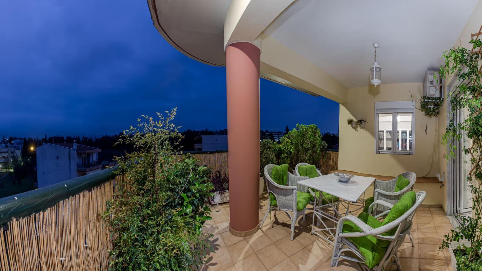 Celestial Garden-Thessaloniki'S Modern, Eclectic Penthouse With An Amazing View And Veranda Esterno foto