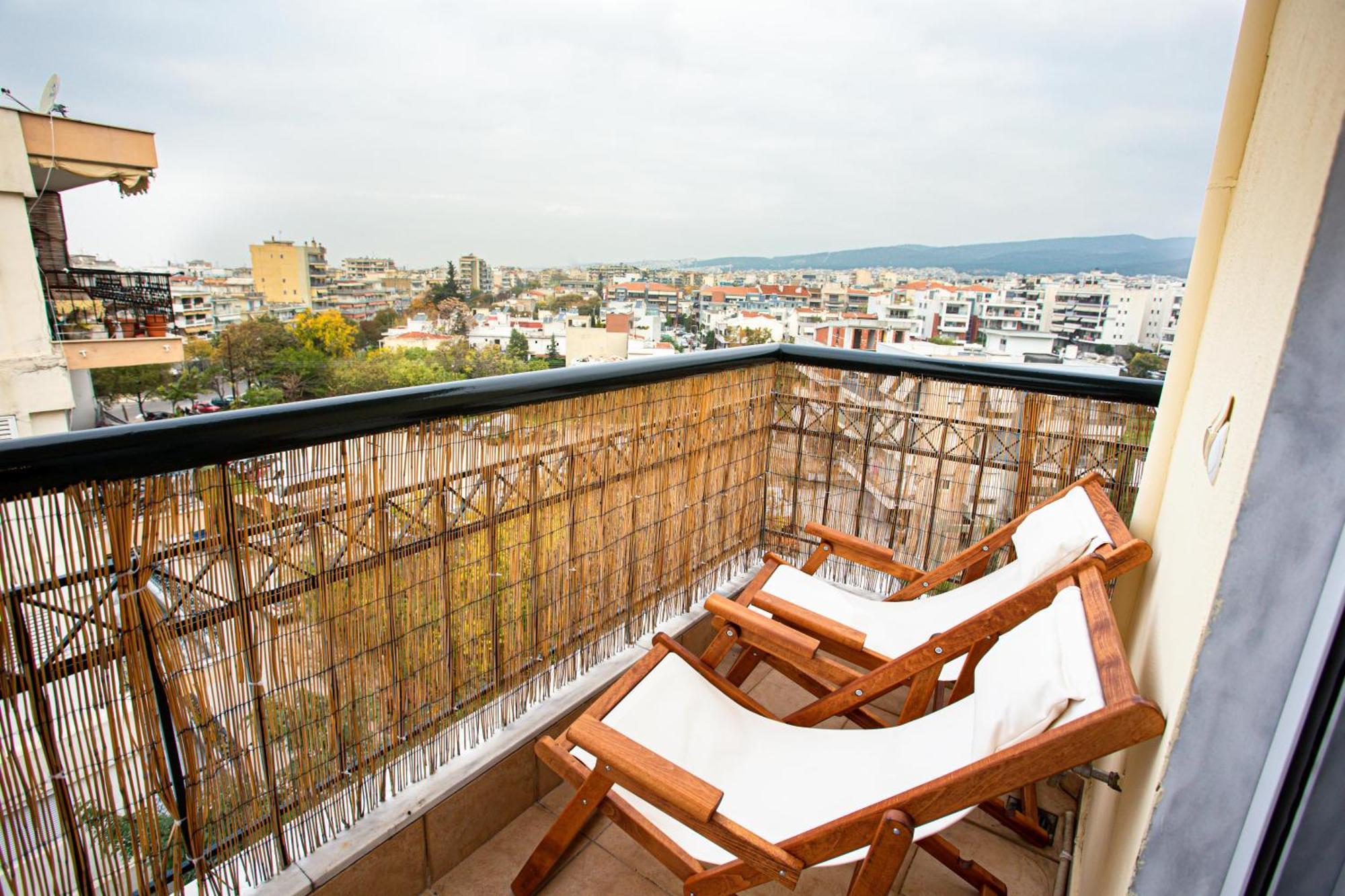 Celestial Garden-Thessaloniki'S Modern, Eclectic Penthouse With An Amazing View And Veranda Esterno foto